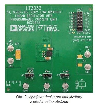 Paralelním řazením VLDO za vyšší proudy a lepší rozložení tepla 1